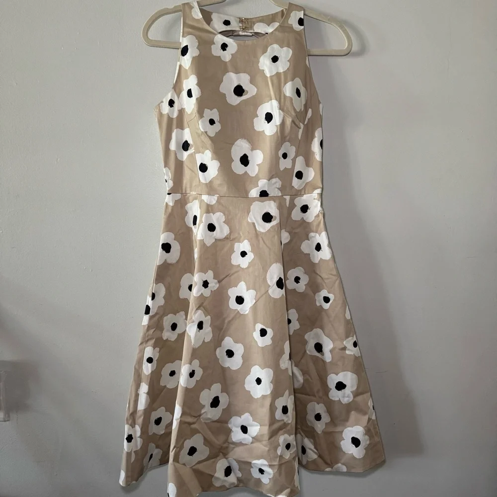 Kate Spade New York Faye floral bow in the back A-line party dress 4‎ $398